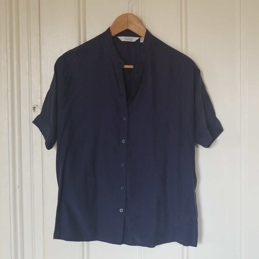 & Other Stories Navy Button Down Shirt